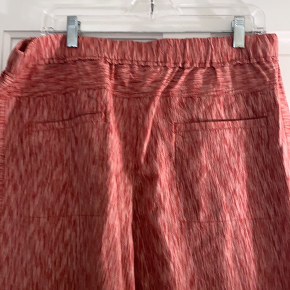 Anthropologie Striped Linen Red Motif Pants Large - Picture 11 of 14